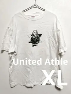 【訳あり】United Athle ユナイテッドアスレ XL Tシャツ 白 半袖