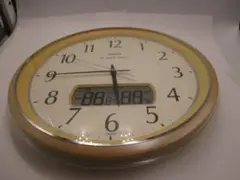 CASIO カシオ 電波掛け時計 ITM-460J 温度湿度計