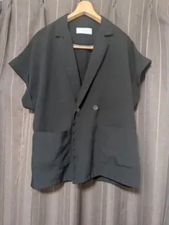 GreenParks　麻調フレンチスリーブジャケット