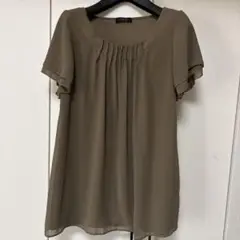 最終価格！modify❤︎モカ色秋色⭐︎シルエット綺麗なブラウス⭐︎超美品！
