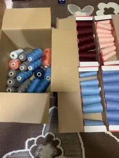 【ミシン糸】シキボウ80番&グンゼ60番　スパン　まとめてセット　GUNZE