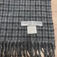 新品 ジョンストンズ カシミヤストール リバーシブルマフラー チェック
