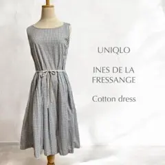 UNIQLO イネス コットンノースリーブワンピース