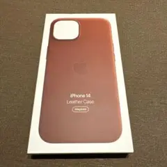 Apple純正 iPhone 14　レザーケース アンバー