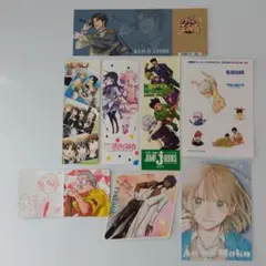 アニメグッズ まとめ しおり 特典 ステッカー ブロマイド カード