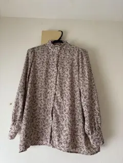 earth music & ecology 花柄シャツ・スカートセット べージュ
