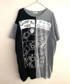 90s プリントTシャツ　キースヘリング風？