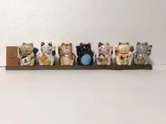 板付七福猫　陶器(縁起物)
