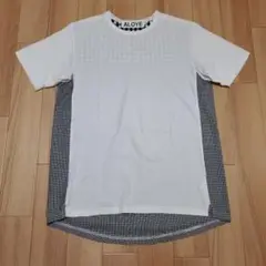 ALOYE アロイ ファブリック ギンガムチェック切替 Tシャツ