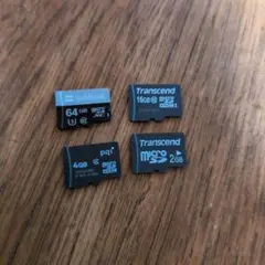 microSDカードセット 64GB 16GB 4GB 2GB まとめ売り
