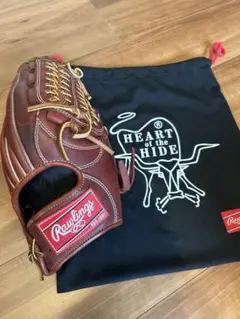 【美品】野球 グローブ ローリングス バンド 袋付き