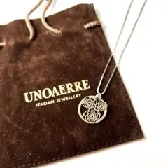UNOAERRE 薔薇モチーフシルバーネックレス ウノアエレ