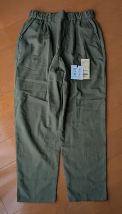 【新品】スタジオクリップ　らくらくテーパードパンツ　カーキ　M