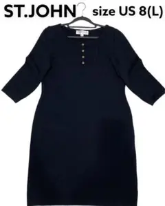 美品 ST.JOHN セントジョン ニットワンピース L