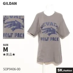 ★美品★ GILDAN トップス　Tシャツ　半袖　クルーネック　狼　プリント
