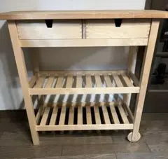 IKEA イケア FÖRHÖJA キッチンワゴン 木製