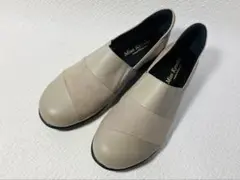 MH40◆新品◆Miss Kyouko 本革幅広軽量スリッポン 24.5 4E