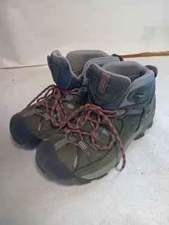 KEEN トレッキングシューズ グレー グリーン