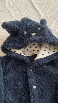 くま アウター カバーオール ボディオール 耳付き