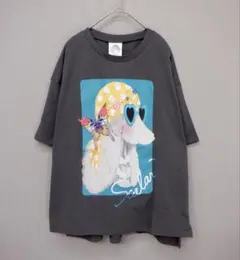 スカラー　151679：バンダナとサングラスでおめかしワンコ柄Tシャツ