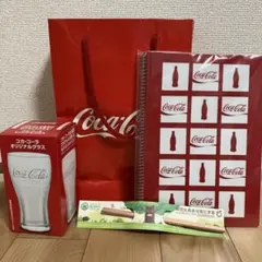 コカコーラ　ノート&グラス＆鉛筆&紙袋【非売品・未開封】限定品