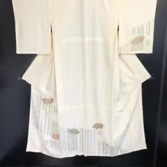 【着】8794s 着物 付下げ 扇に梅