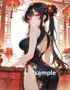 AIイラスト　美女 L版サイズ 1点物 A69