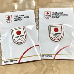 TEAM JAPAN エンブレムピンズ ゴールド シルバー パリ五輪
