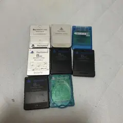 PlayStation 2 メモリーカード 8MB 8個セット　ジャンク