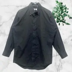 ギャンビット【M】長袖Yシャツ ブラウス ブラック 男装 トップス ビジネス