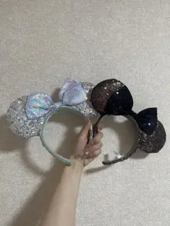 ミッキー耳カチューシャ 2個セット