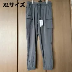 ジップポケット　スウェットパンツ　メンズ　スポーツ　速乾　軽量　XL グレー