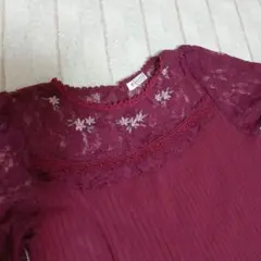 axesfemme アクシーズファム カットソー　ボルドー