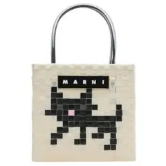最終値下げ　未使用新品　マルニ　アニマルバスケット　ブラックキャット MARNI マルニ バッグ アニマルバスケット ブラックキャット