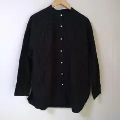 12closet ダークグリーンチェック ボタンアップシャツ
