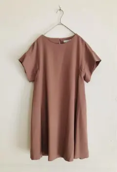 未使用●ADOREアドーア●Aライン チュニック ワンピース●38●ベージュ