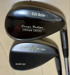 希少　ゲージデザイン　GAUGE DESIGNウェッジ 58 53度　2本セット 中古】GAS II ウェッジ スチールシャフト 58 判別不能 D