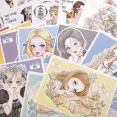 人物ステッカー　20枚　D-4