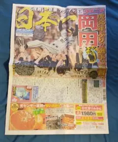 ♭◆スポーツニッポン(スポニチ)◆2023年11月6日版「阪神タイガース日本一」