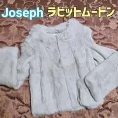 【ゴージャス】JOSEPH ラビットムートンジャケット ブルーグレー サイズ36
