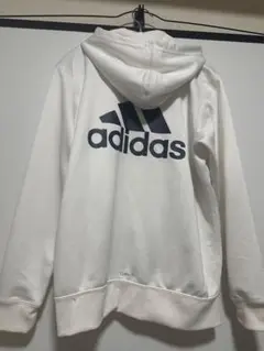 adidas ホワイト フルジップ ジャケット M