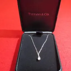 ティファニー ソリティア ダイヤネックレス Pt950 2.4g 即日発送