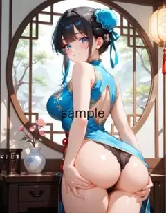 AIイラスト 美女 A4ポスター K21