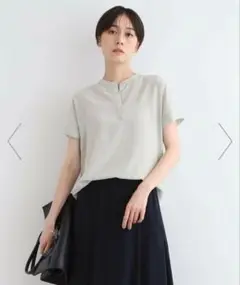 INDIVI ドレーピースキッパーブラウス