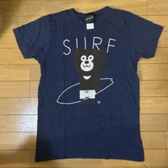 【本日限定価格】BEAMS T クマ サーフ Tシャツ ネイビー
