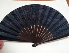 非売品　資生堂 花椿クラブ 花椿扇　扇子　黒檀