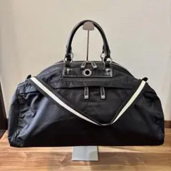 【美品】木の庄帆布 高密度ナイロン×レザー 本革製 ボストンバッグ 特大サイズ