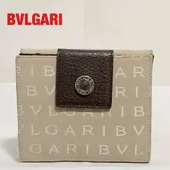 【希少】BVLGALI ブルガリ 二つ折り財布 ロゴマニア ユニセックス 総柄