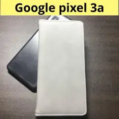 【本日発送！】google pixel 3a 手帳型スマホケース グレー 灰色
