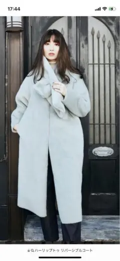 sage Faux Fur Reversible Coat❤︎